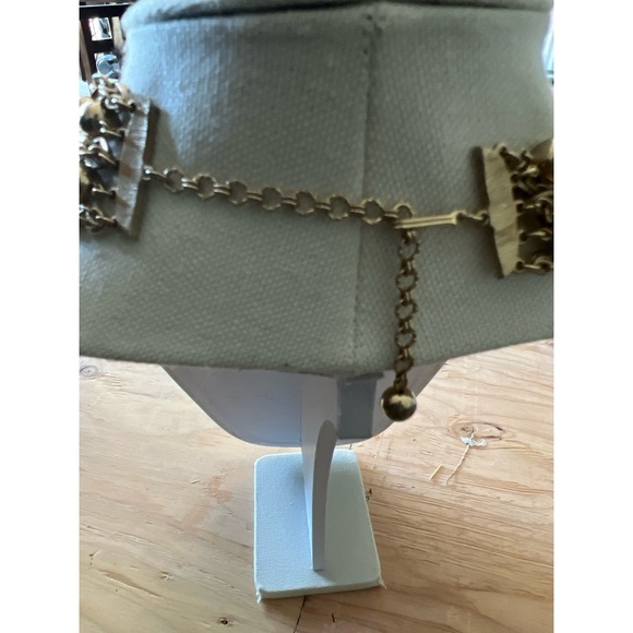 Multi Strand Gold Tone Necklace - Picture 5 of 6